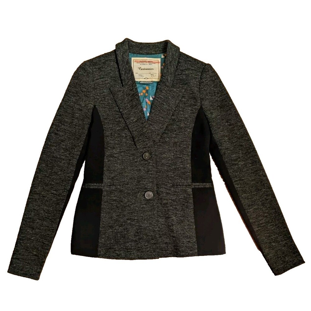 EUC Cartonnier Womans Jacket Blazer Sz 0 Academia Career Preppy Business Office